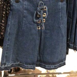 denim skirt size xs